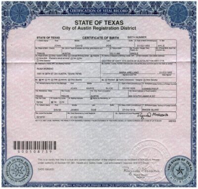 Birth Certificates