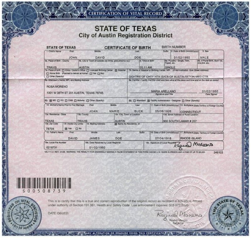 Birth Certificates