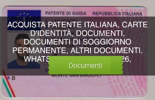 Italian Drivers License