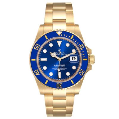 Rolex Submariner yellow gold watch