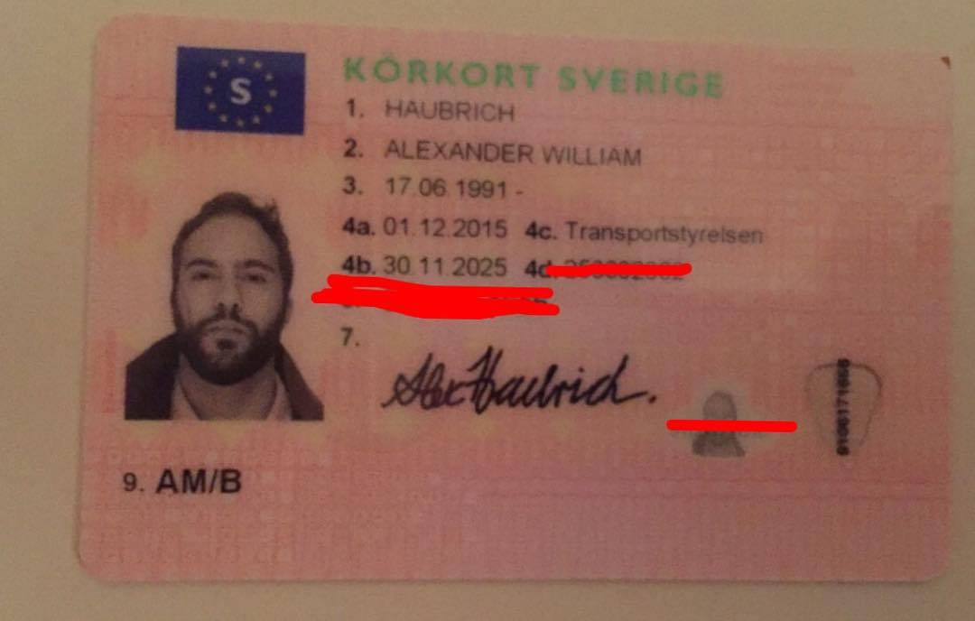 Swedish Drivers License
